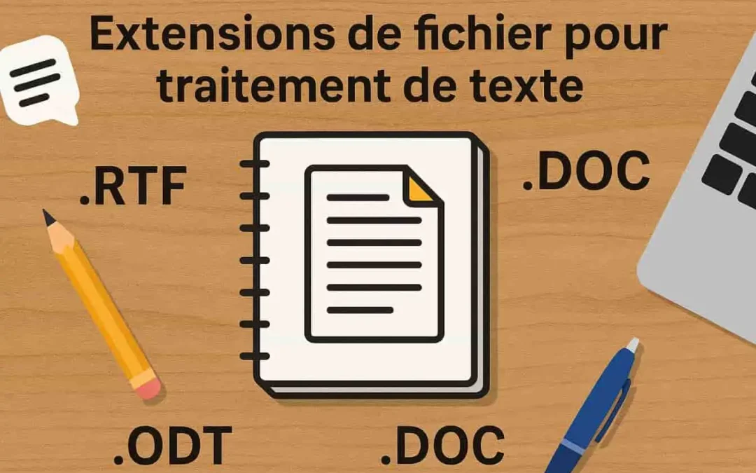 Extensions de fichiers pour traitement de texte : guide complet des formats compatibles