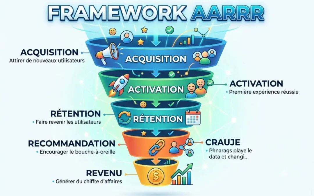 Qu&rsquo;est-ce que le framework AARRR ? Comprendre le tunnel de croissance